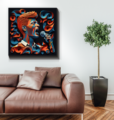 Techno Tunes Wrapped Canvas