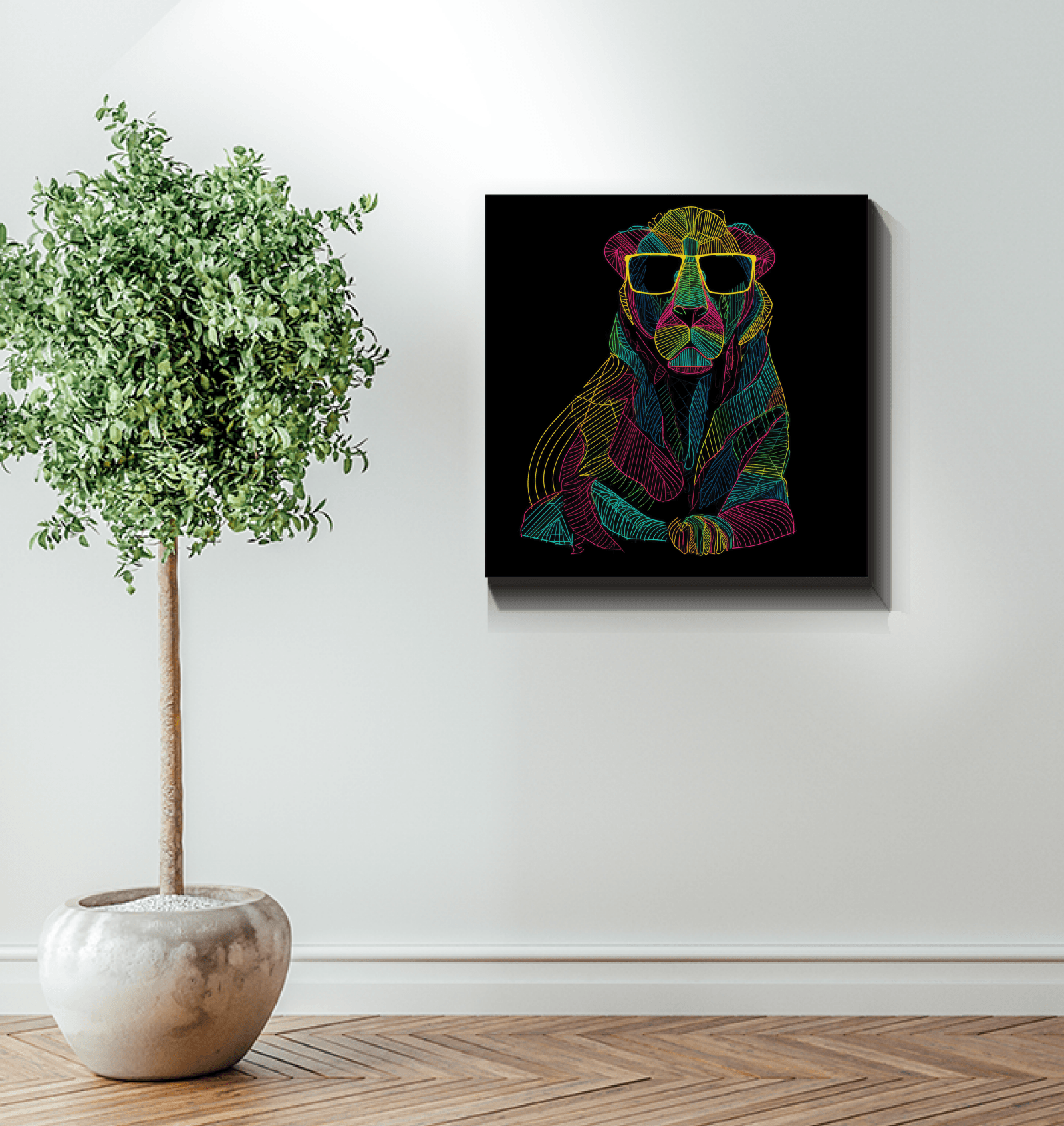 Majestic Roar Canvas Art - Beyond T-shirts