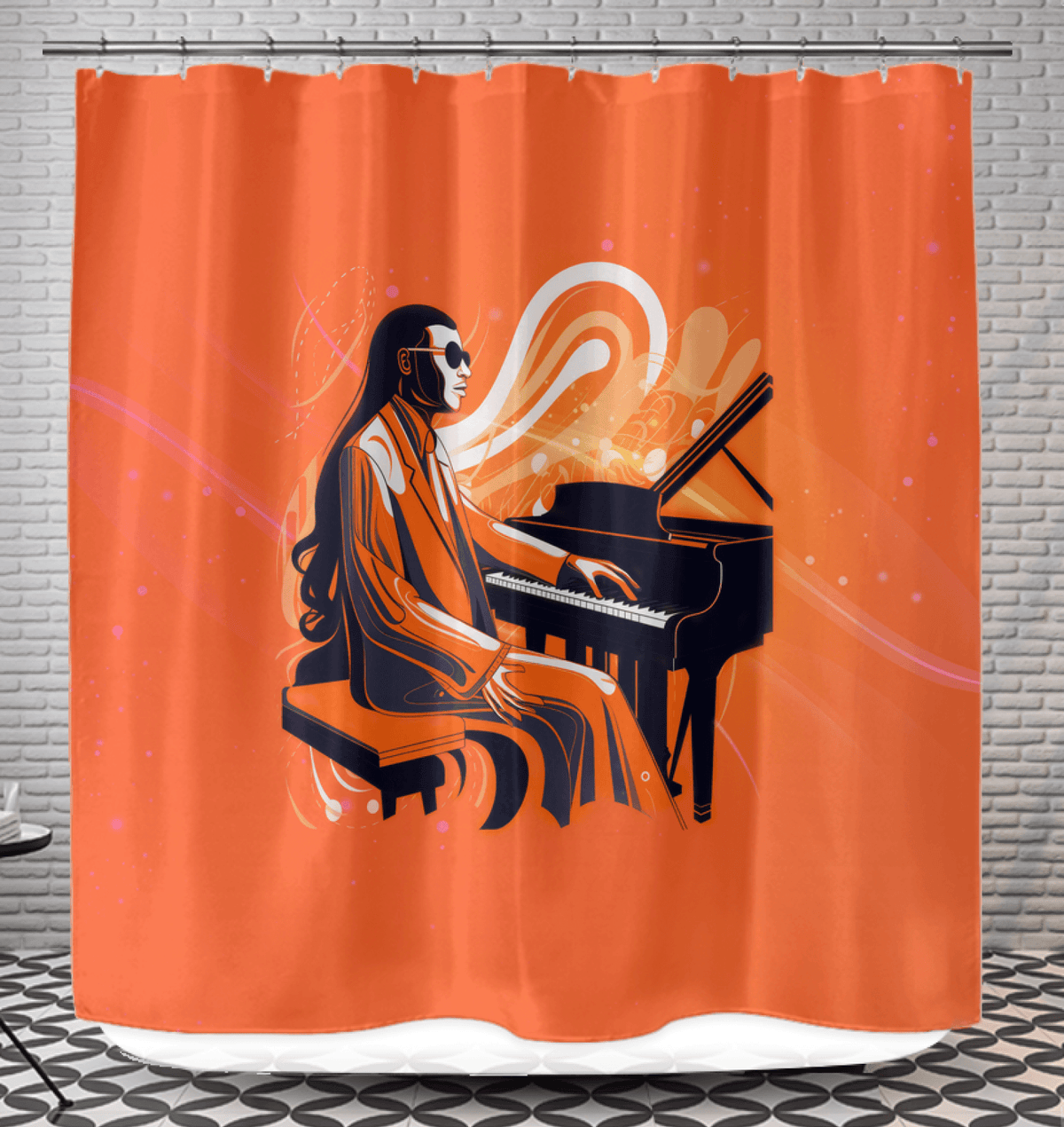 Fashionable Serenade Bathroom Curtain - Beyond T-shirts