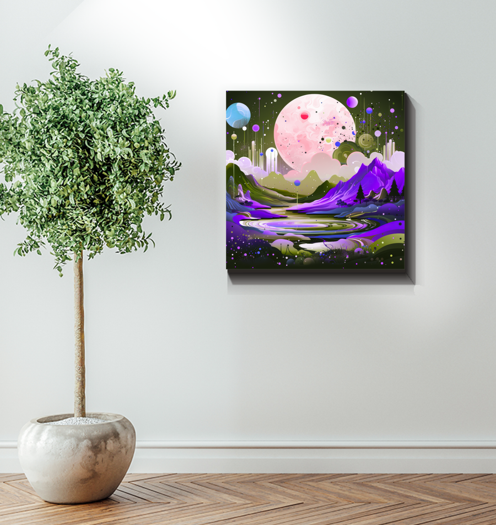 Captivating Canyons Desert Landscape Canvas