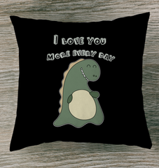 I Love You More Outdoor Pillow