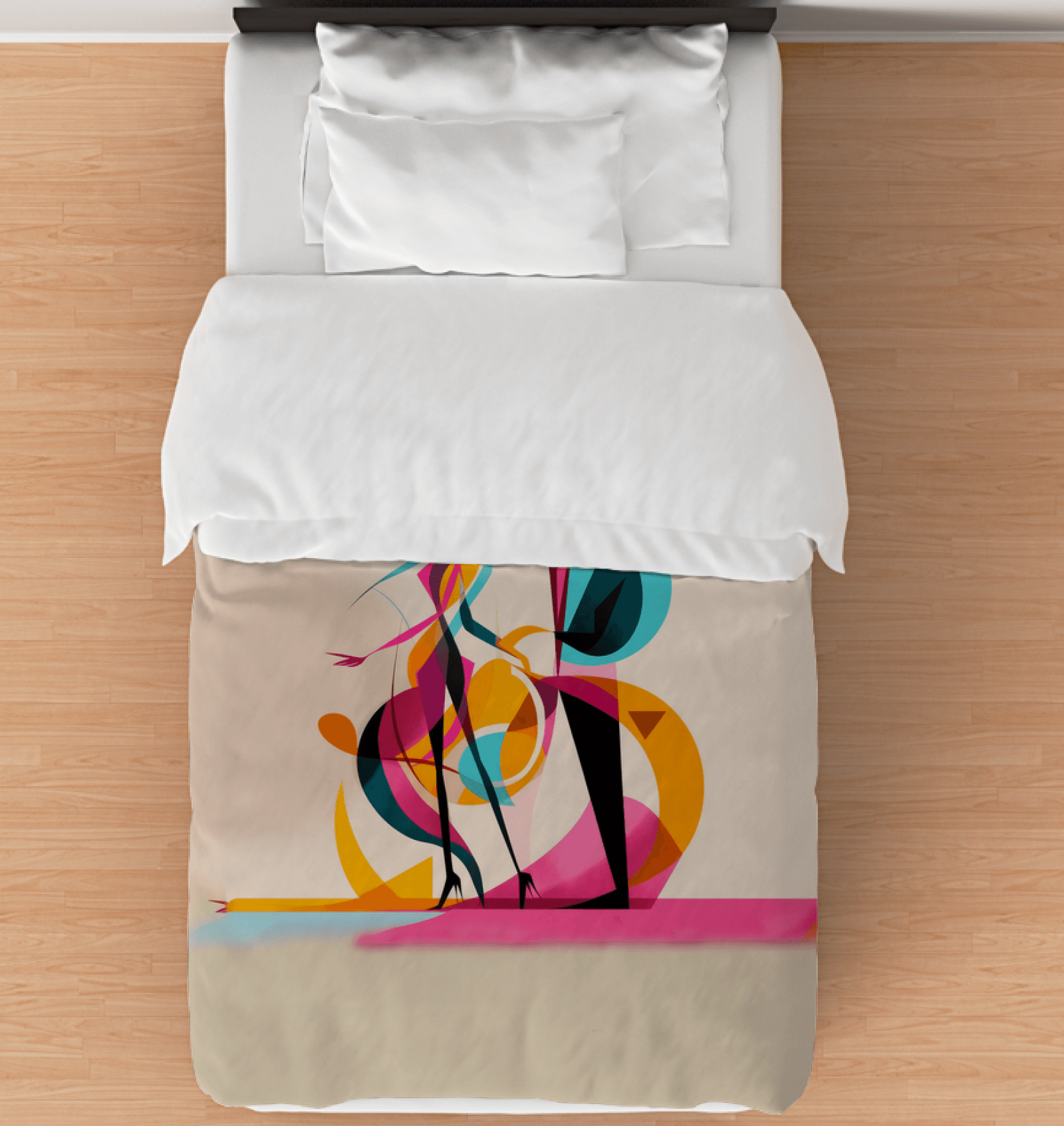 Abstract Elegance Fashion Art Comforter - Beyond T-shirts