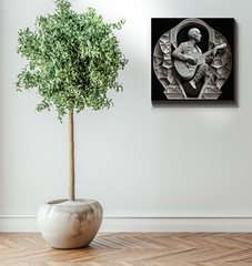 Electronic Waveform Wrapped Canvas