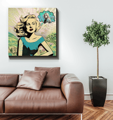 Surfing Luminary Canvas Art - Beyond T-shirts