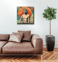 Surfing Harmony Canvas Art Print - Beyond T-shirts