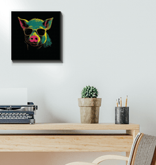 Cheerful Barnyard Friend Canvas - Beyond T-shirts
