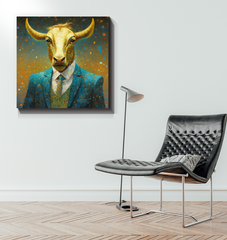 Deer's Serene Woodland Wrapped Canvas