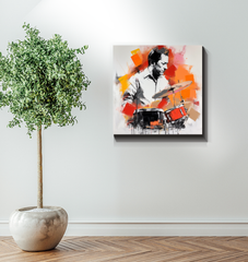 Abstract Eleganc Musical Wrapped Canvas