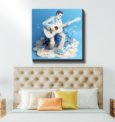 Elegant wrapped canvas titled Ethereal Elegance