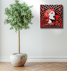 Melodic Mural Wrapped Canvas