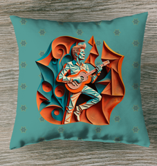 Harmonic Hues Musical Indoor Pillow