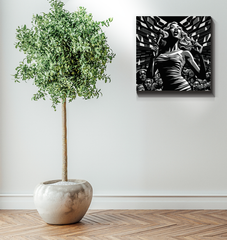 Rave Radiance Wrapped Canvas
