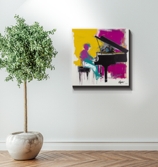 Minimalist Melody Wrapped Canvas