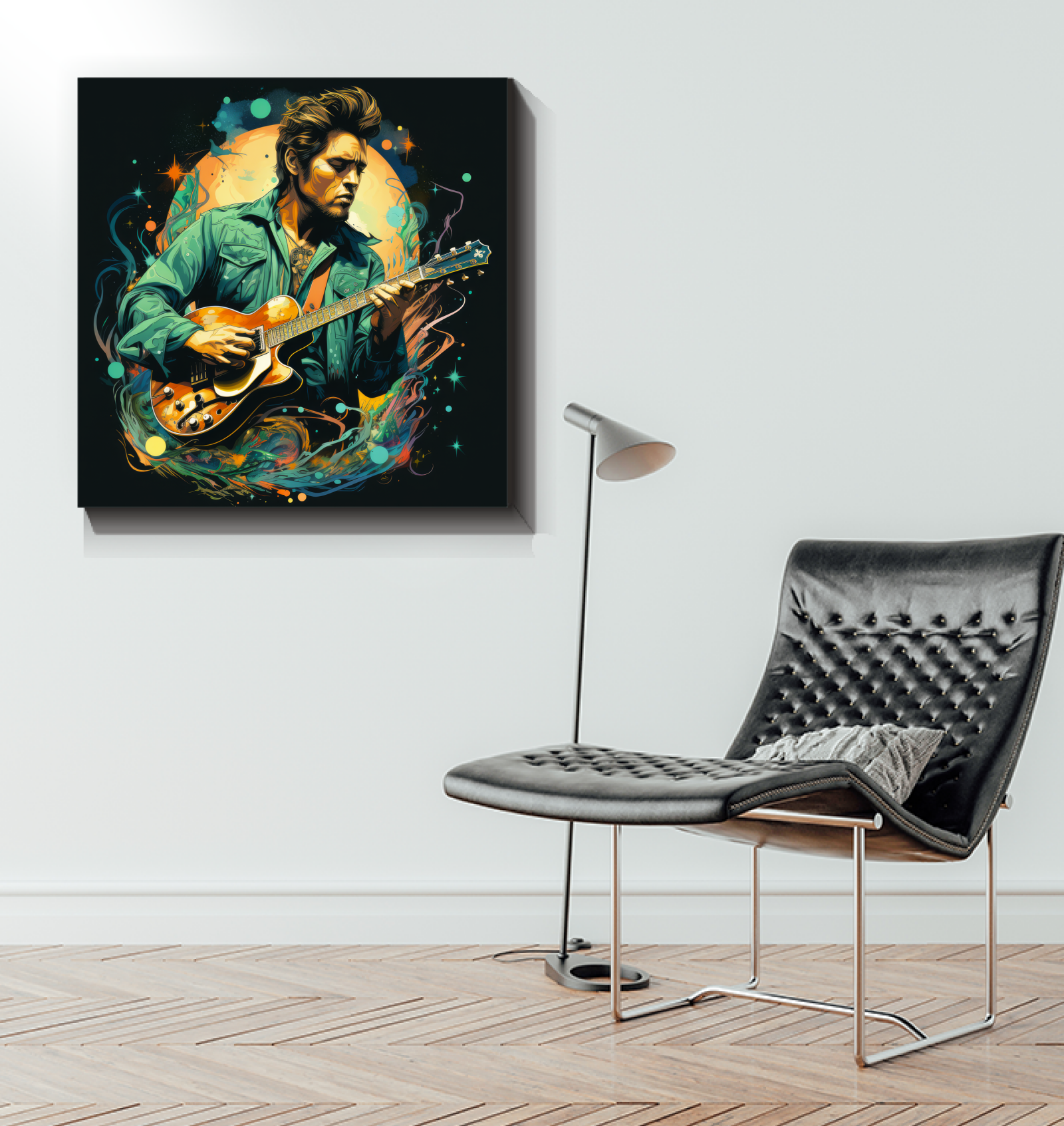 Ethereal Serenade Violin Music Canvas Art