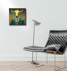 Deer's Serene Woodland Wrapped Canvas