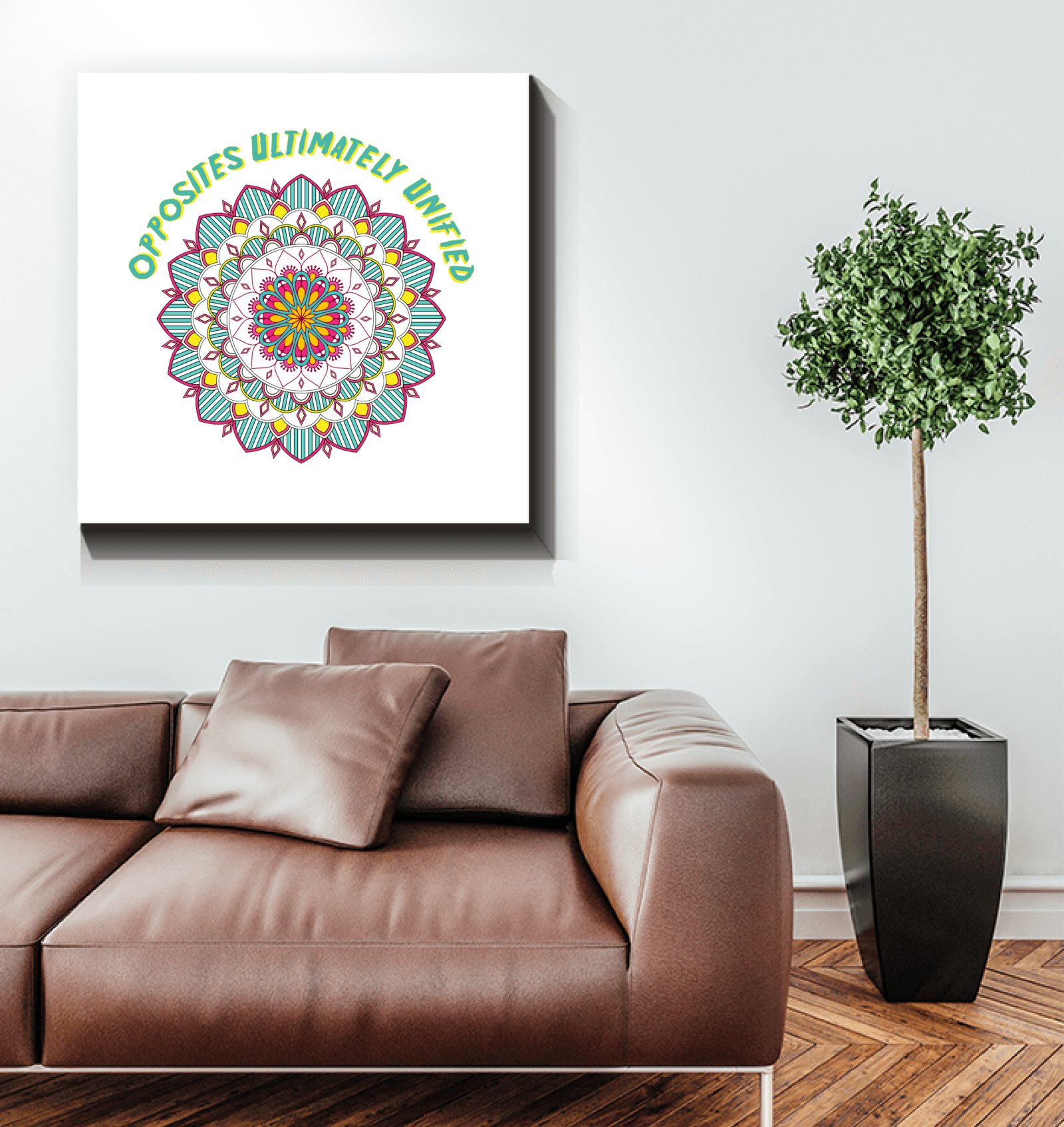 Celestial Sun And Moon Mandala Canvas - Beyond T-shirts