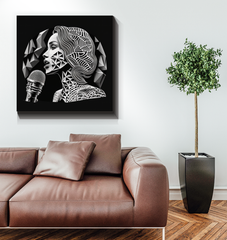 Rhythmic Music Wrapped Canvas