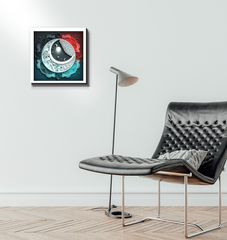 Harmonious Ying Yang celestial canvas for home or office.