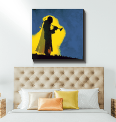 Guitar Sunset Canvas Print - Beyond T-shirts