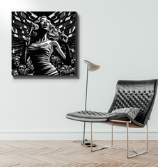 Rave Radiance Wrapped Canvas