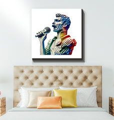 Rhythmic Radiance Wrapped Canvas