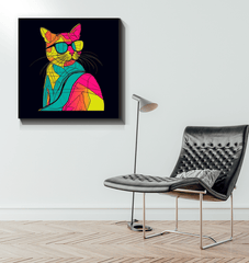 Playful Purr Canvas Artwork - Beyond T-shirts