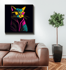 Whiskered Wonder Canvas - Beyond T-shirts