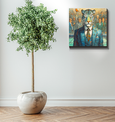 Canvas Print of Dancing Elephant.