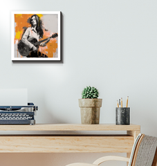 Tranquil Melody Minimalist Abstract Wrapped Canvas