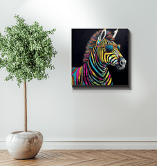Graceful Zebra Stripes Canvas - Beyond T-shirts