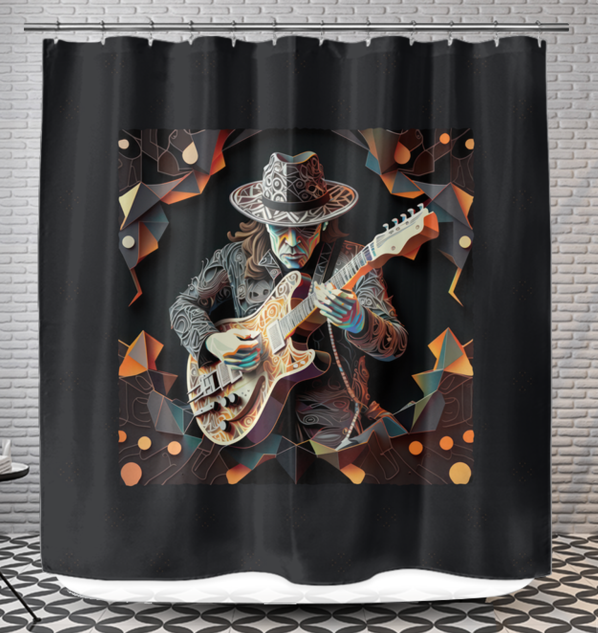 Lyrical Lattice Shower Curtain
