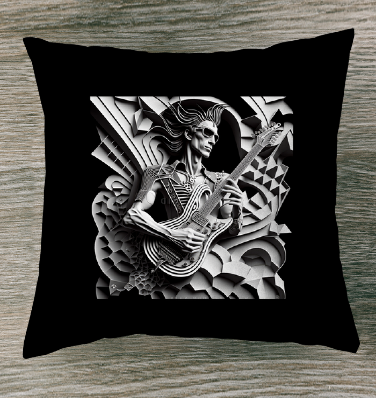 Saxophone Serenity Outdoor Pillow