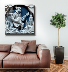 Sonic Spectrum Wrapped Canvas