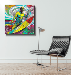 Surfing 1 46 Wrapped Canvas - Beyond T-shirts