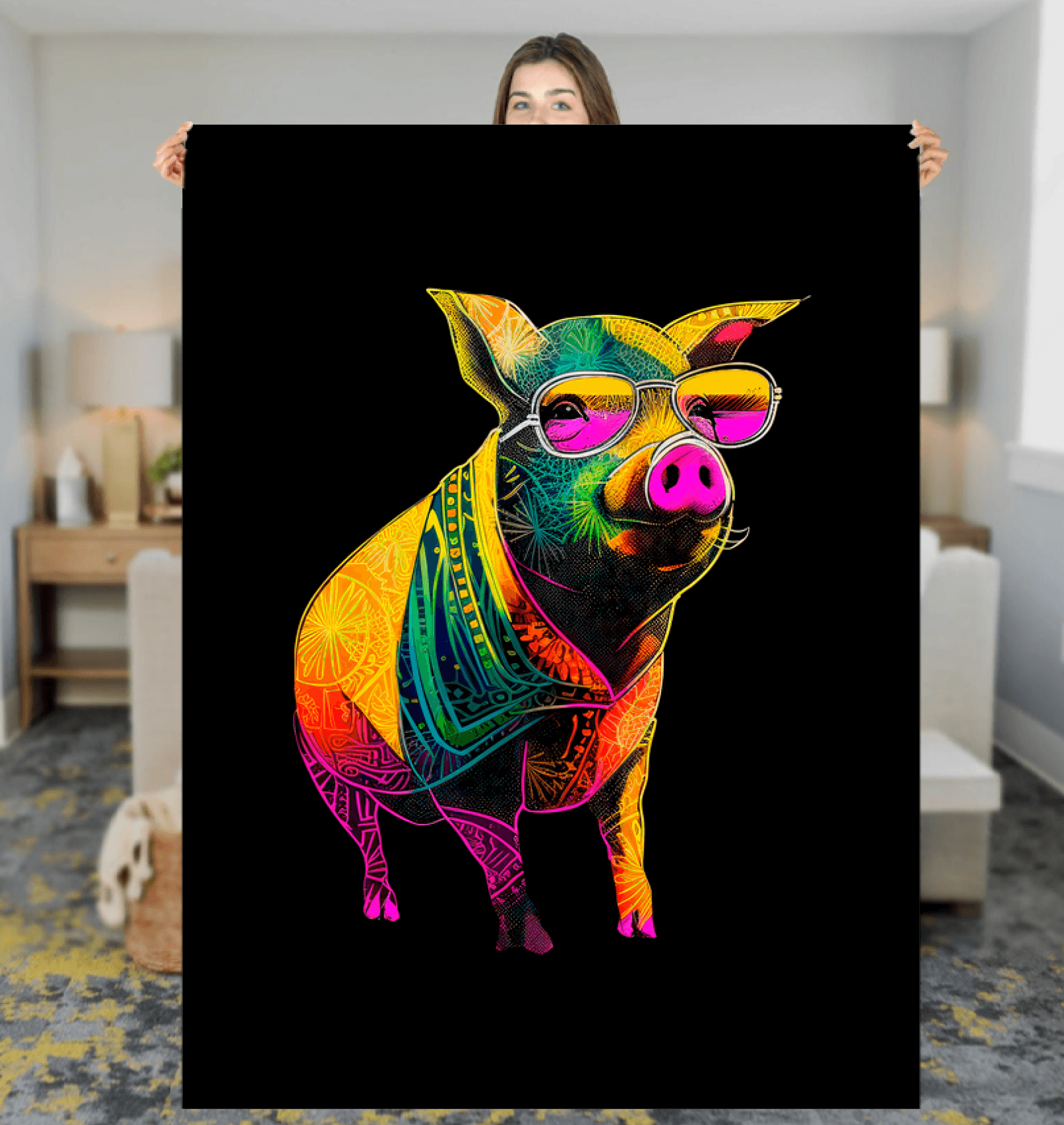 Piglet's Dreamland Sherpa Blanket - Beyond T-shirts