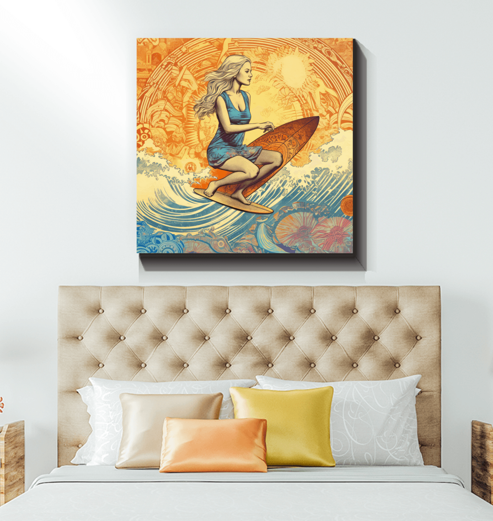 Surf Seeker Wrapped Canvas - Beyond T-shirts