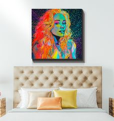 Premium Begonia Bliss canvas in gallery style