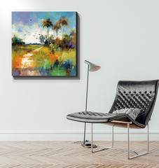 Coastal Serenity Wrapped Canvas