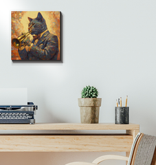 Cat's Whimsical Dreams Wrapped Canvas