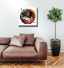 Pitched Peaks Wrapped Canvas