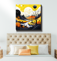 Tranquil Tropical Tapestry Beach Landscape Canvas