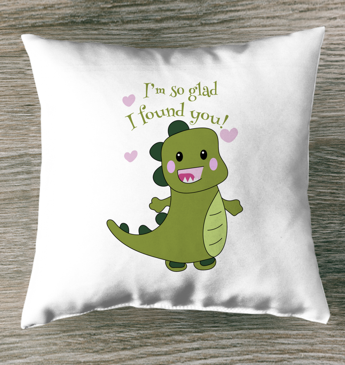 I Found You Outdoor Pillow