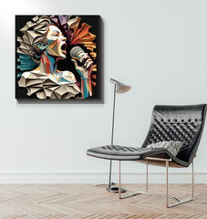 Singing Melodies Wrapped Canvas