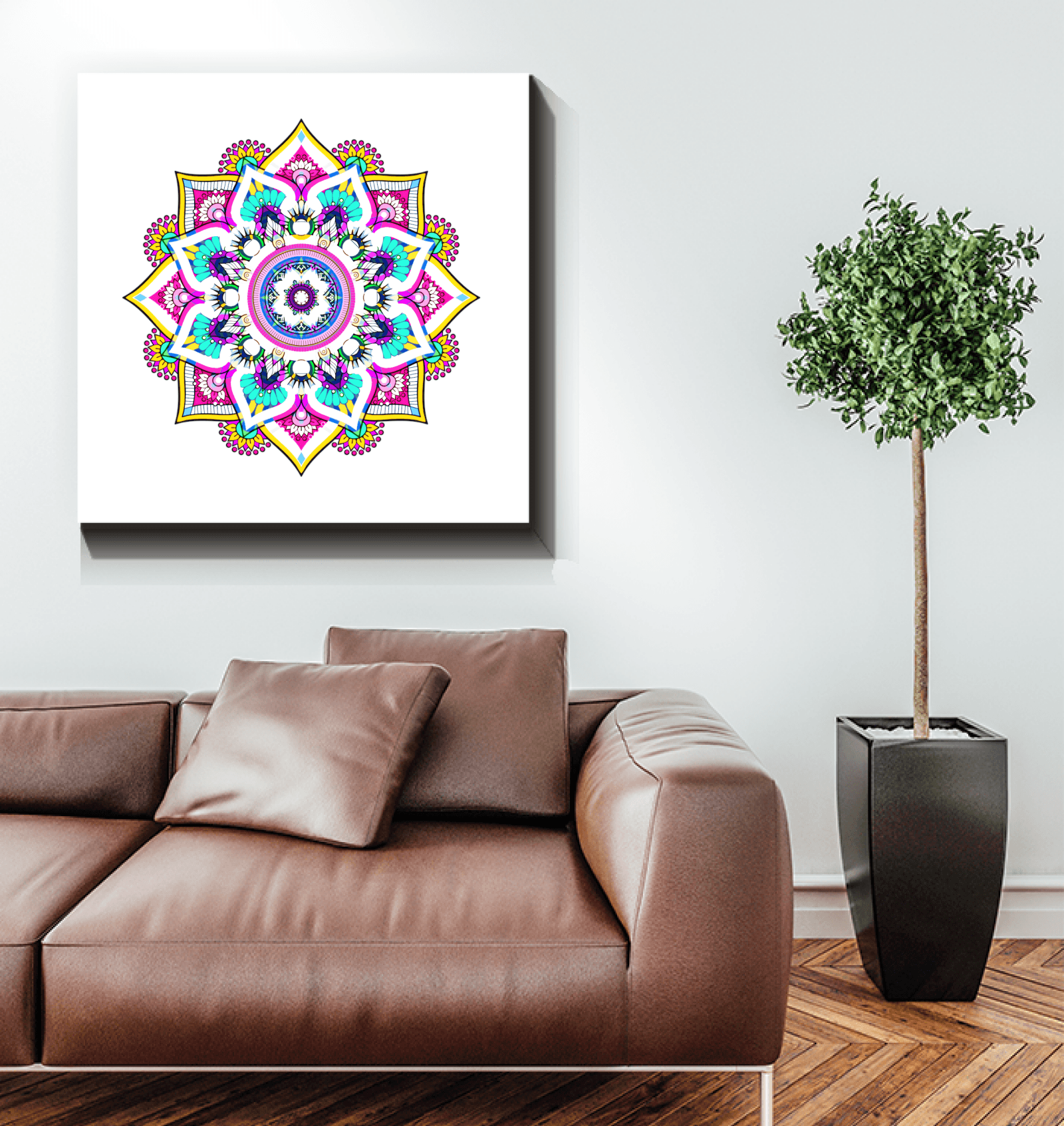 Mandala Ocean Serenity Canvas - Beyond T-shirts