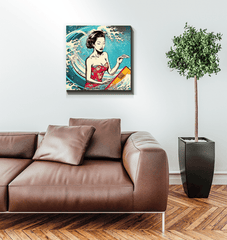 Surfing Majesty Canvas Print - Beyond T-shirts