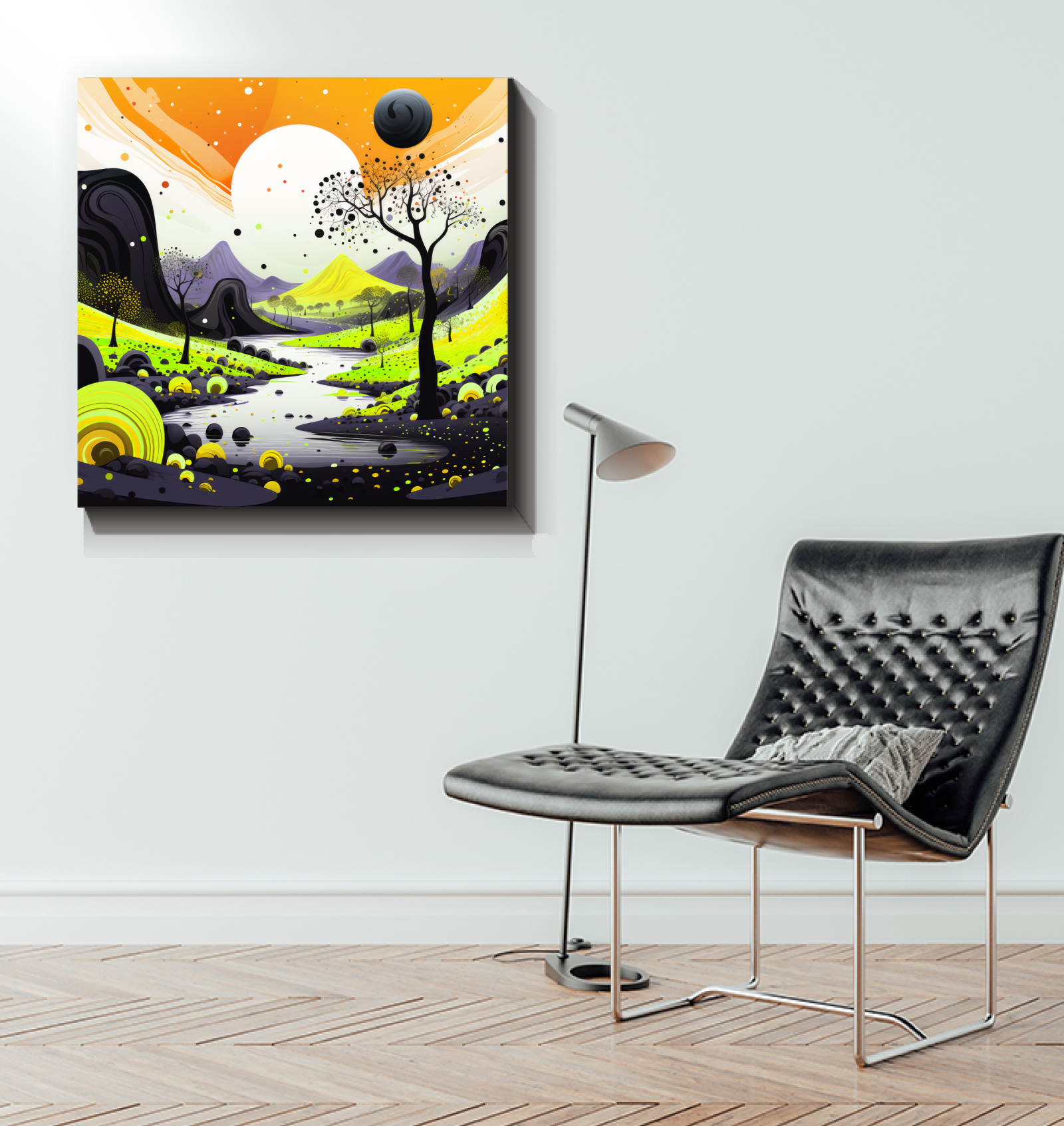 Whispering Willow Wonders Forest Landscape Canvas
