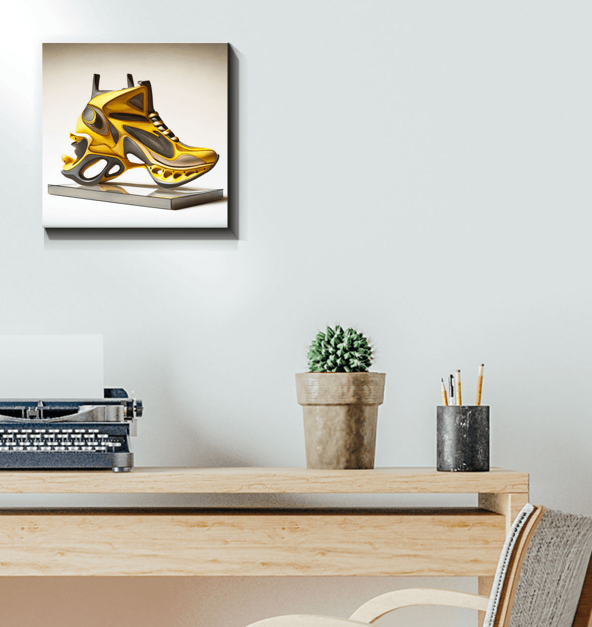 Futuristic Footsteps - Shoe Design Canvas - Beyond T-shirts