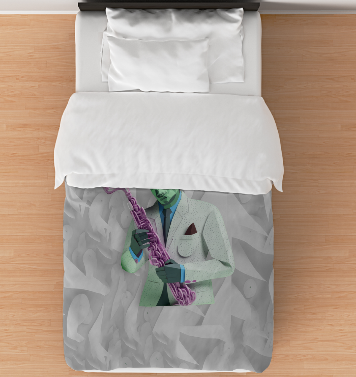 Timeless Elegance Paper Kirigami Duvet Cover