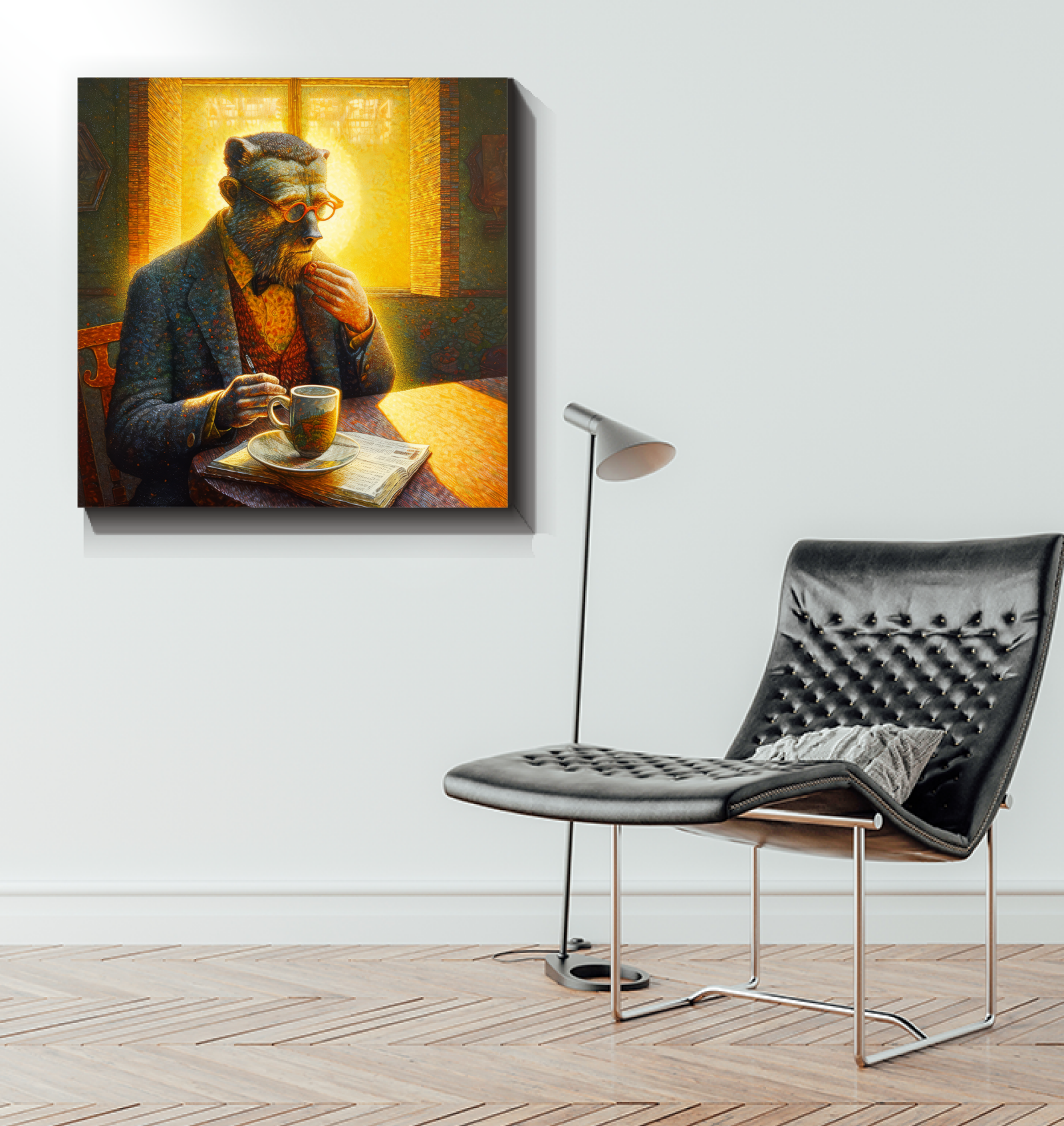 Gorilla and Guitar Canvas Wall Decor.