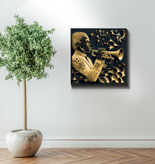 Pitched Peaks Wrapped Canvas